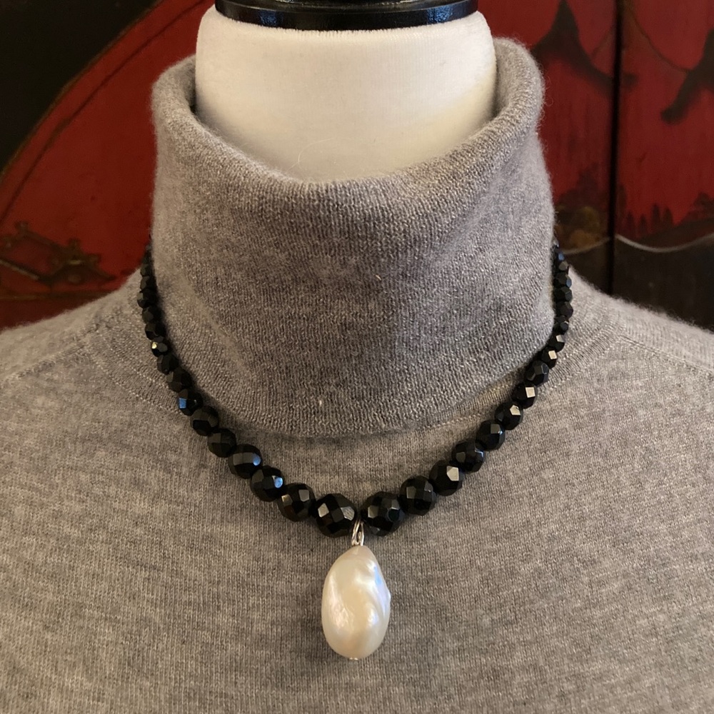 Large Baroque Pearl Necklace